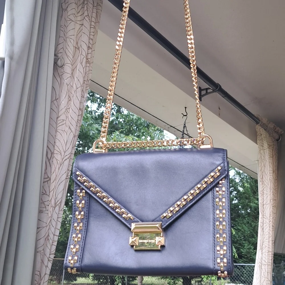 Michael Kors Navy Admiral With Gold Accents NEW WITH TAG - Picture 3 of 16